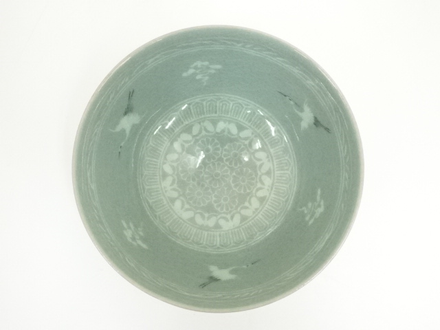 道具 ] - 道具 松月窯 金鐘浩造 高麗青磁茶碗（共箱） | ネット